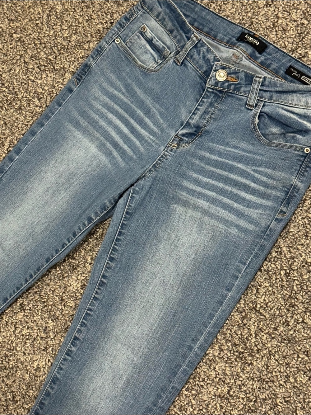Kensie Light Blue Skinny Crop Jean - Picture 4 of 8